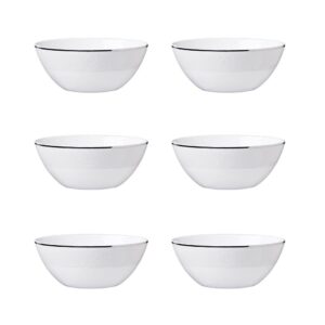 Набір із 6 глибоких тарілок / Lizzard Platin / Roberto Cavalli