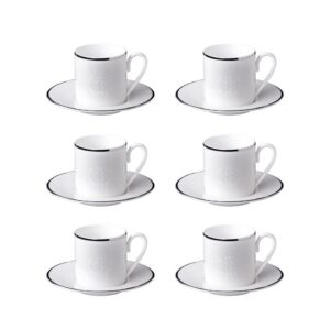 Набір із 6 Кавових чашок / Lizzard Platin / Roberto Cavalli