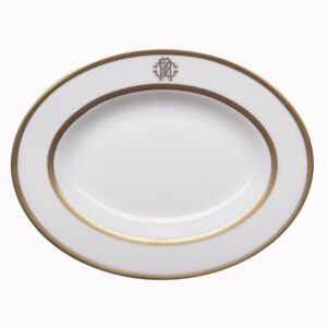 Блюдо овальне / Silk Gold / Roberto Cavalli