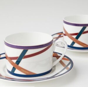 Missoni / Nastri Multicolor / Набір із 6 чайних чашок з блюдцями