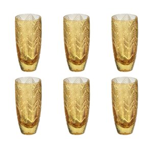 Missoni / Zig Zag Glasses / Набір із 6 склянок для шампанського 330 мл