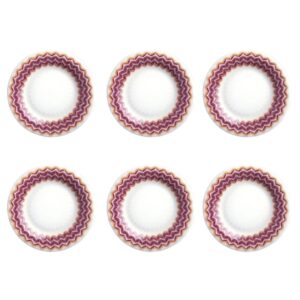 Missoni / Zig Zag Jarris / Набір із 6 десертних тарілок 21,5 см