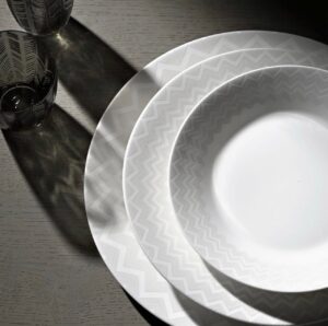 Missoni / Zig Zag White / Тарілка сервірувальна 32 см