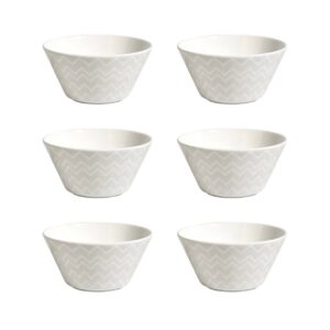 Missoni / Zig Zag White / Набір із 6 тарілок для фруктів 12,8 см